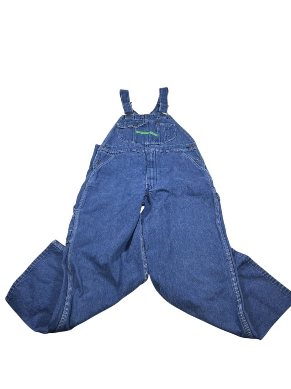 Vintage Key Imperial Mens Denim Bib Carpenter Overalls Size 36x30 Workwear
